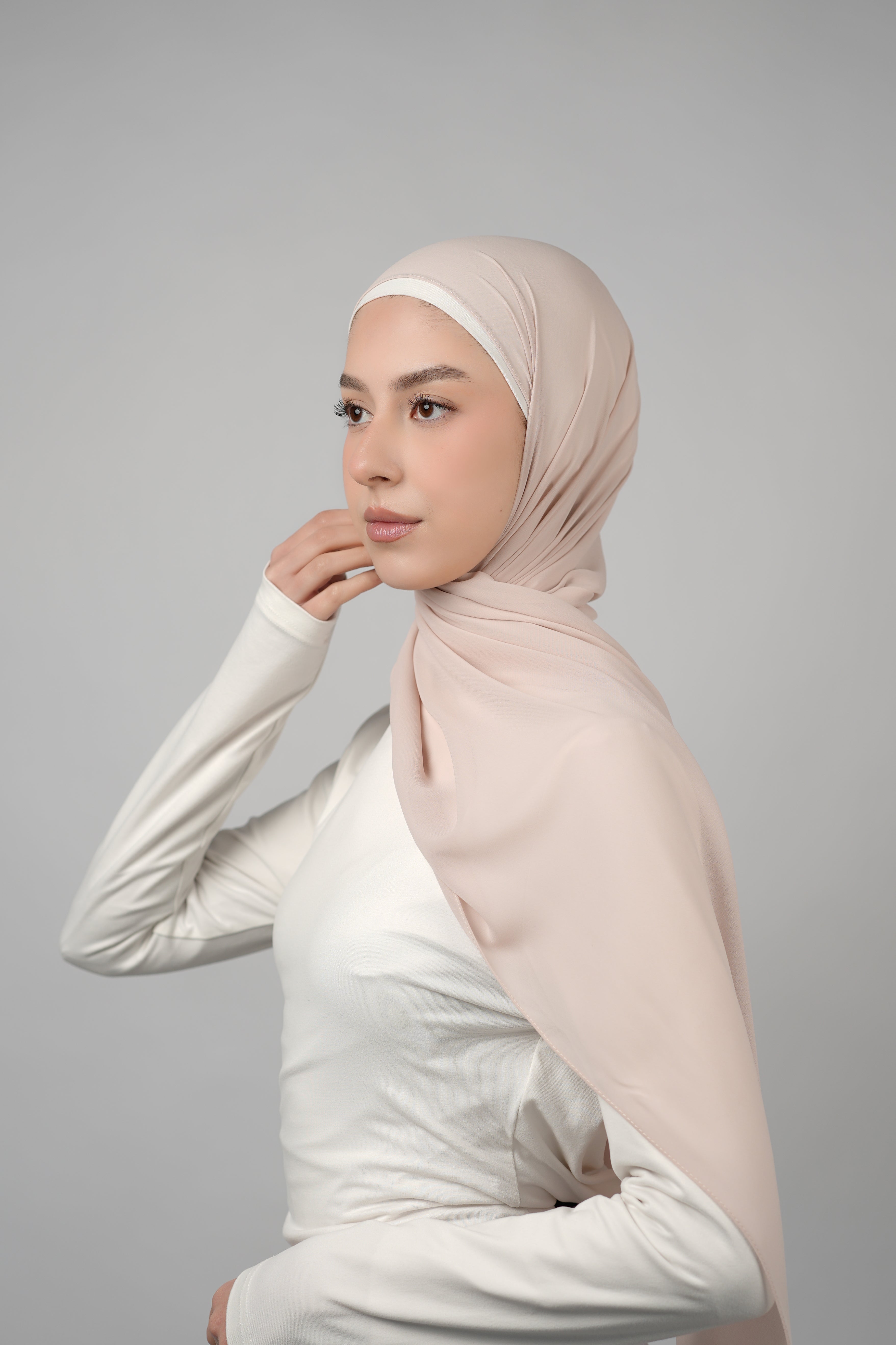Basic Plain Chiffon Hijab  Voile
