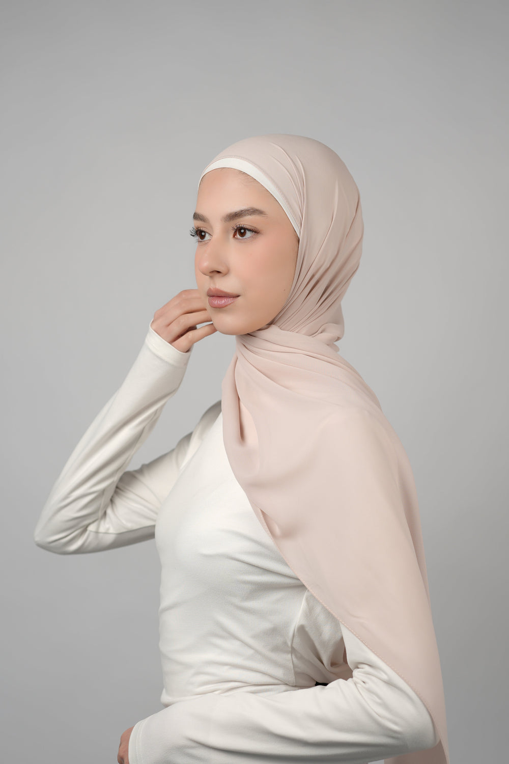 Basic Plain Chiffon Hijab  Voile
