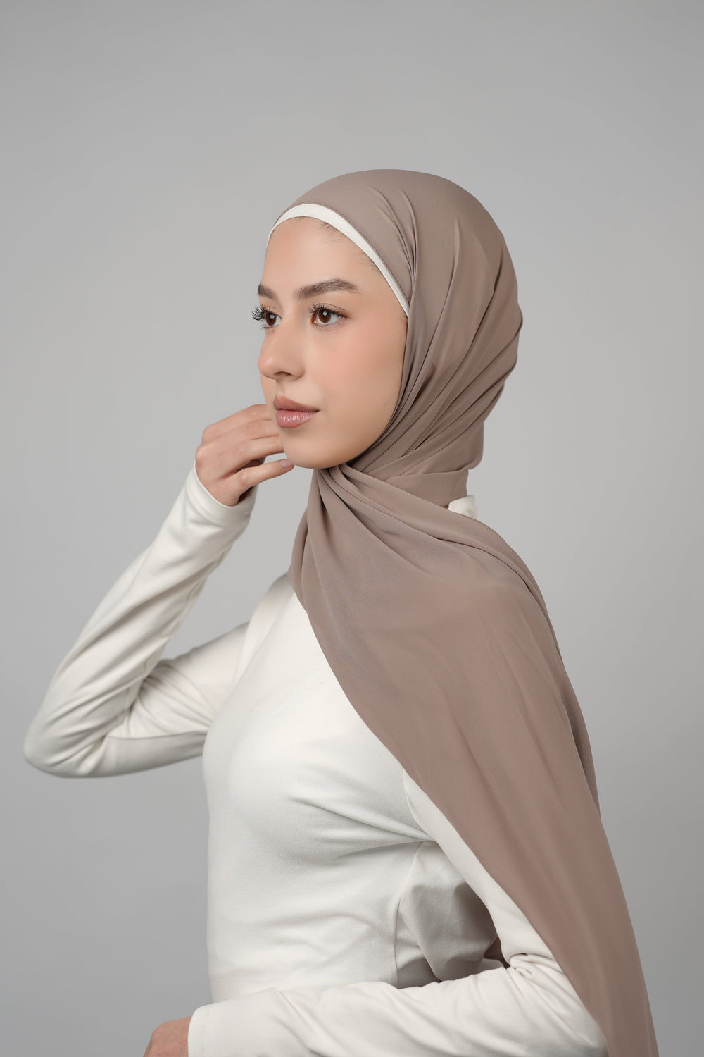 Basic Plain Chiffon Hijab  Voile