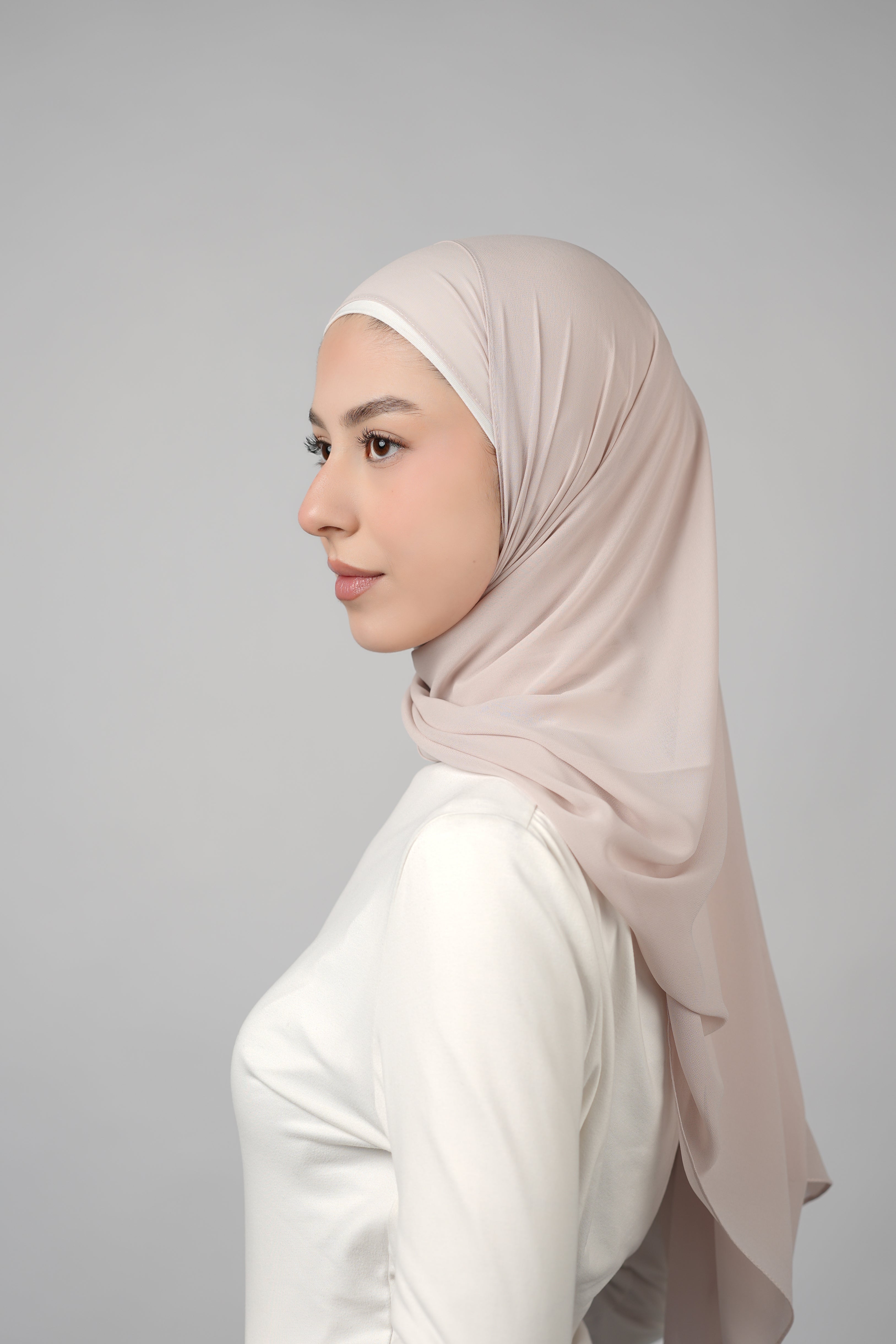 Basic Plain Chiffon Hijab  Voile