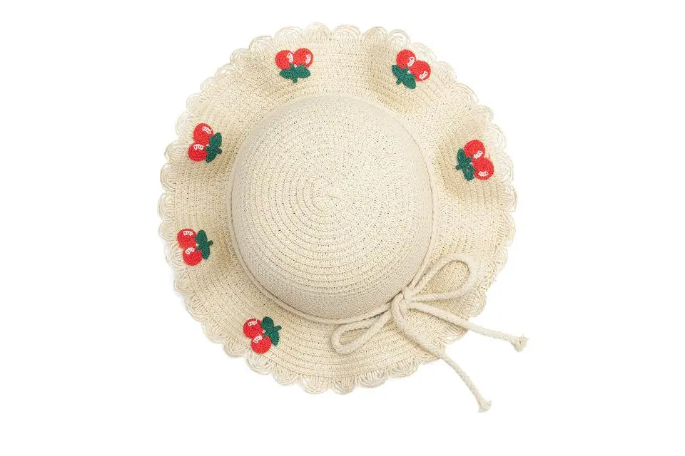 Kids Summer Straw Hat -  Voile