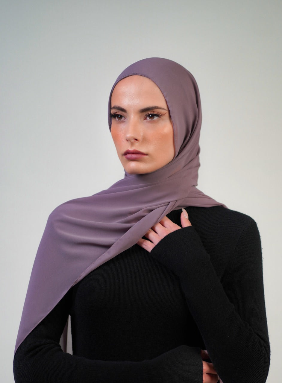 Plain Chiffon Instant Hijab - Voile Fashion
