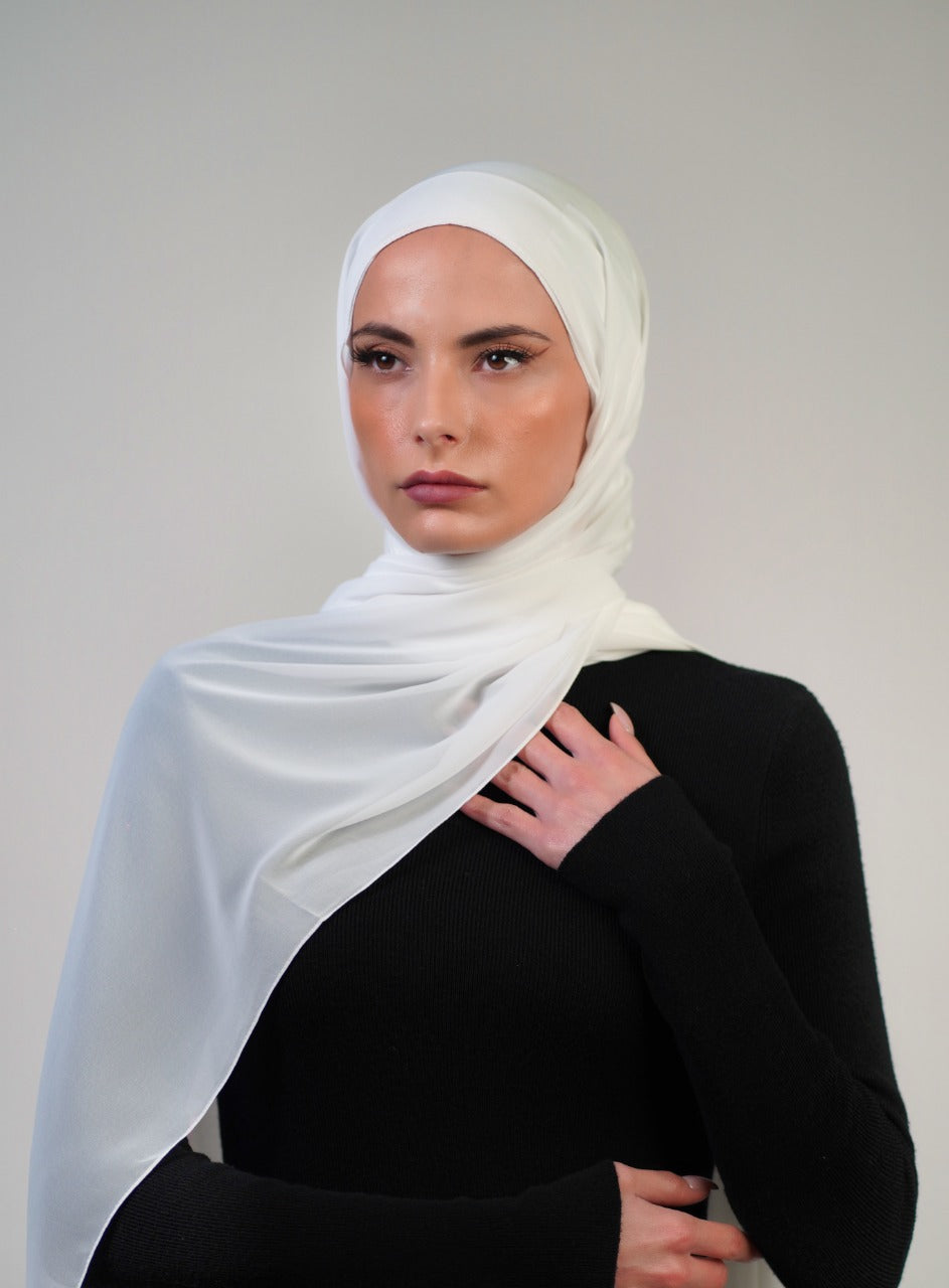 Plain Chiffon Instant Hijab - Voile Fashion