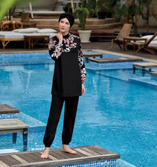 Maresiva Burkini Swimsuit-8075 -  Voile