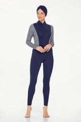 Maresiva Burkini Swimsuit-8229  Voile