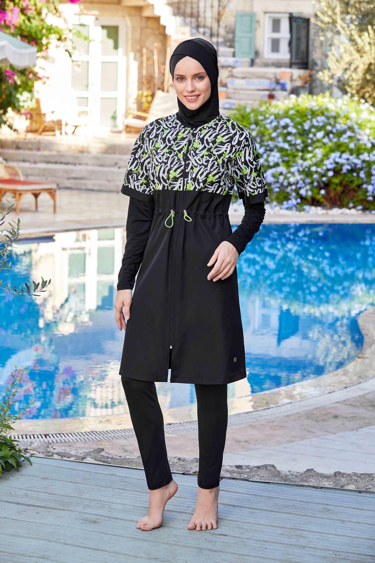 Maresiva Burkini Swimsuit-8261 -  Voile