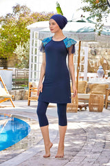 Maresiva Burkini Swimsuit-8301 -  Voile