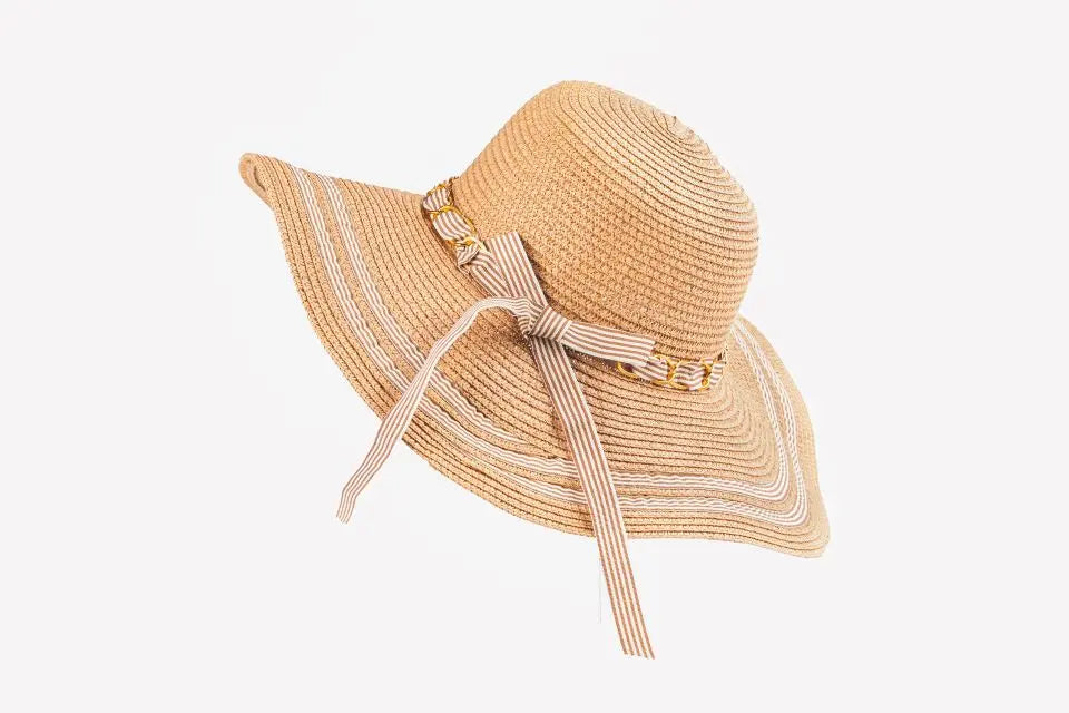 Summer Straw Hat -  Voile