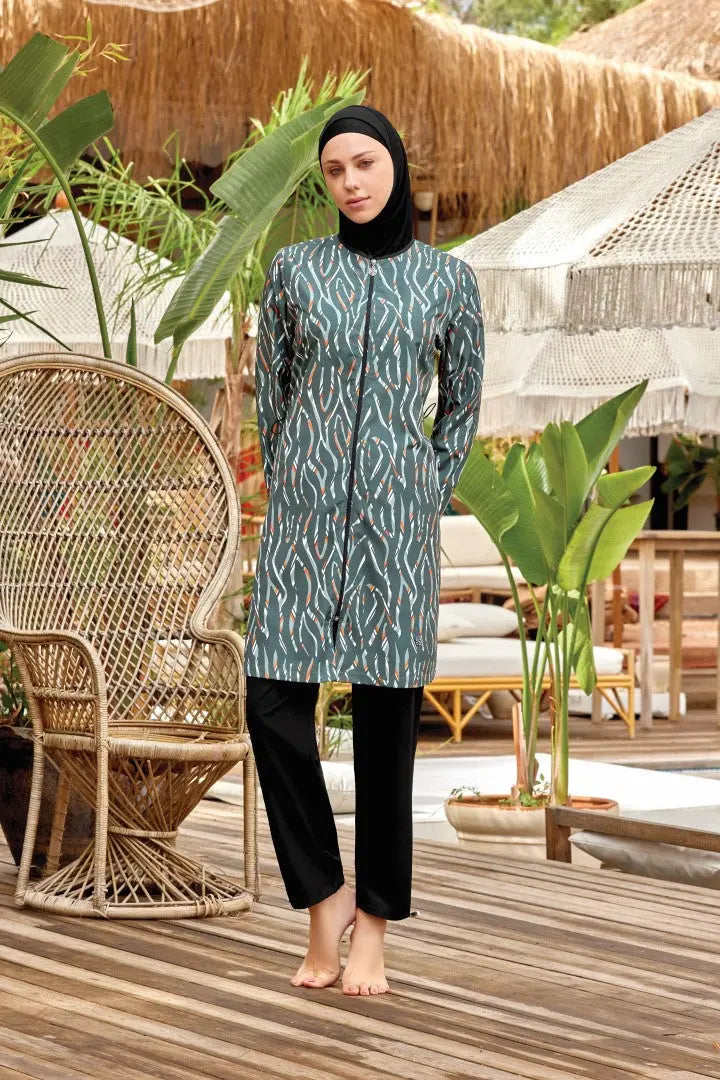 Rozamay Burkini Swimsuit-9068 -  Voile