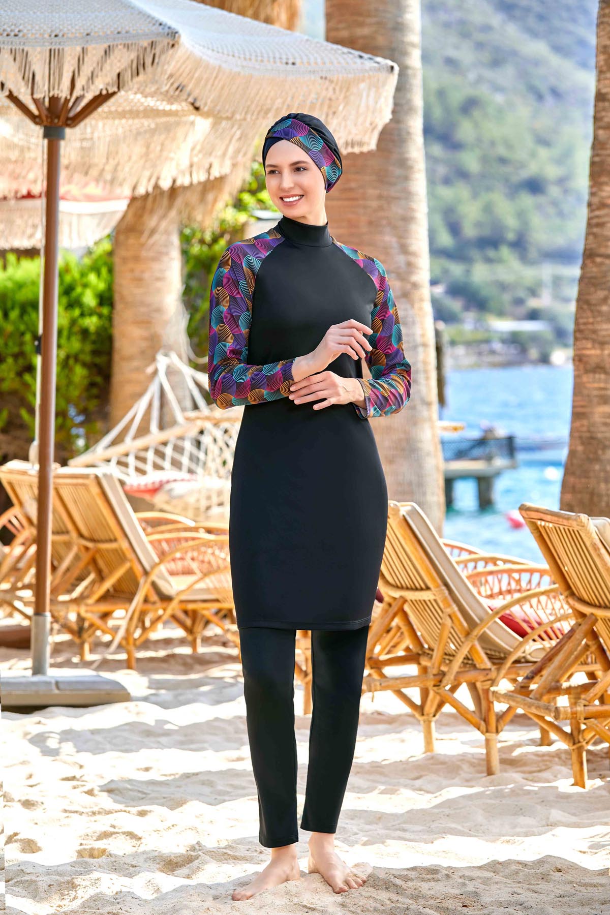 Rozamay Burkini Swimsuit- 9232 -  Voile