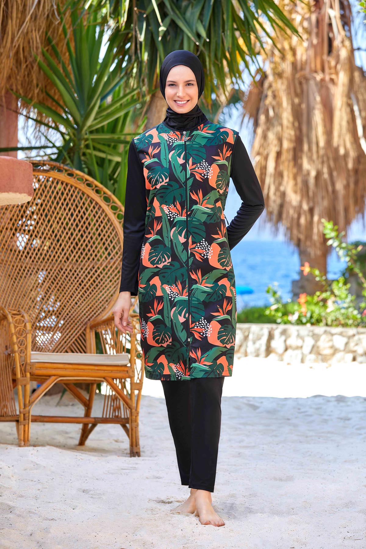 Rozamay Burkini Swimsuit- 9265 -  Voile