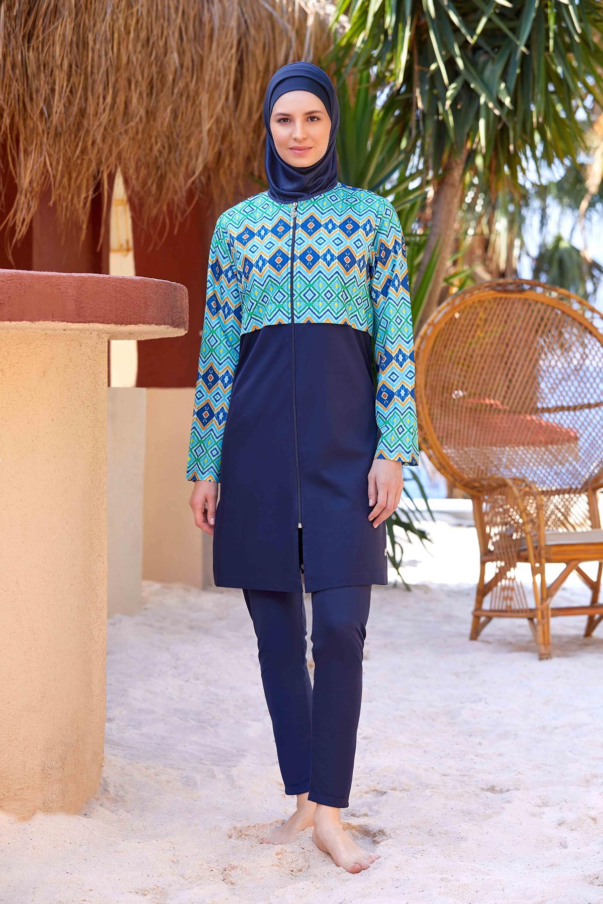 Rozamay Burkini Swimsuit- 9281 -  Voile