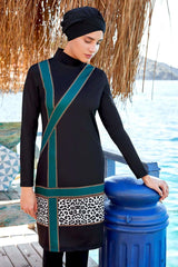 Adasea Burkini Lycra Swimsuit 4300 Voile Fashion