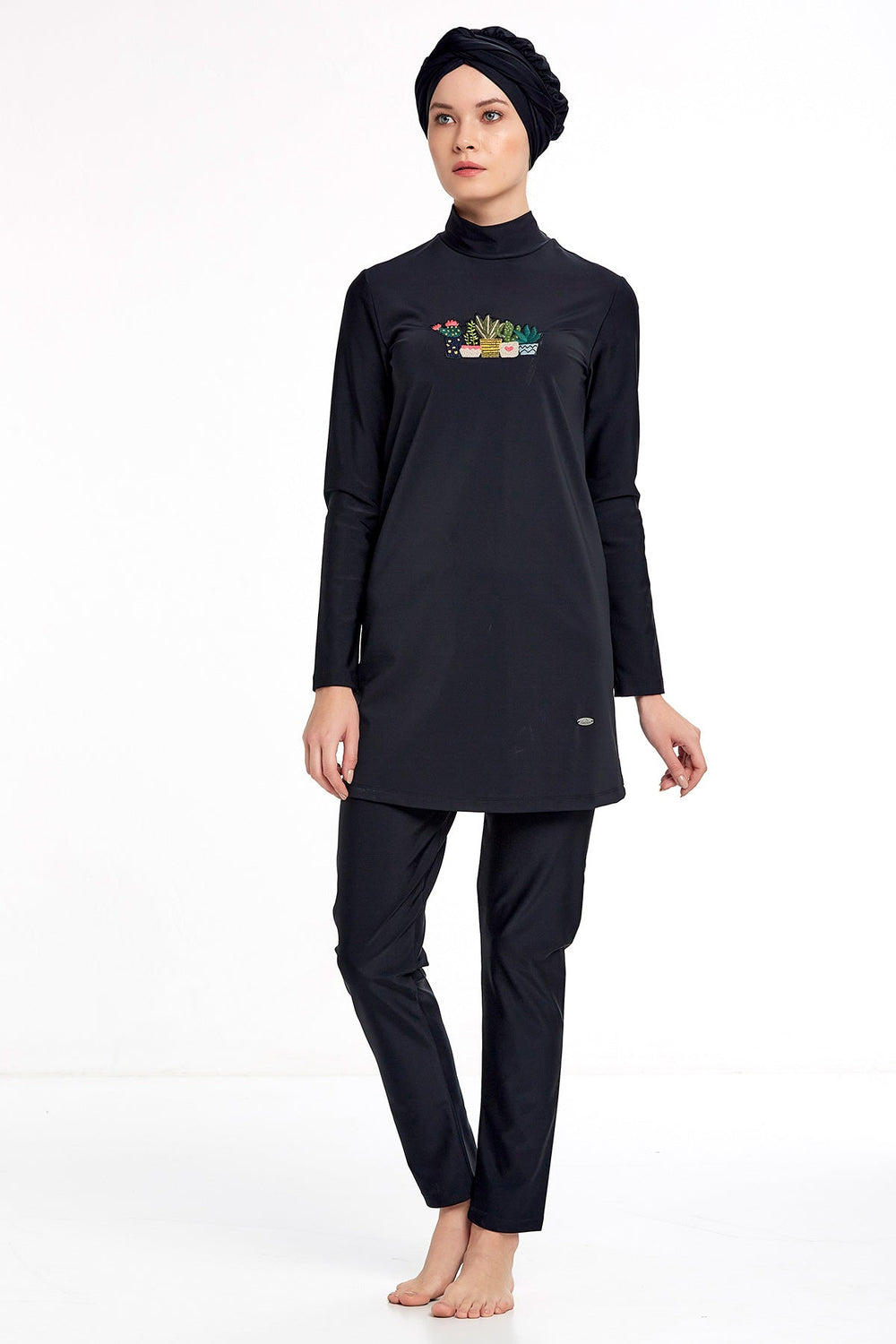 Adasea Burkini Swimsuit-2238 Voile Fashion