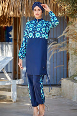 Adasea Burkini Swimsuit 1312 Voile Fashion