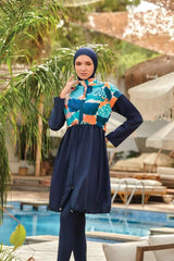 Adasea Burkini  Swimsuit-1322 Voile Fashion