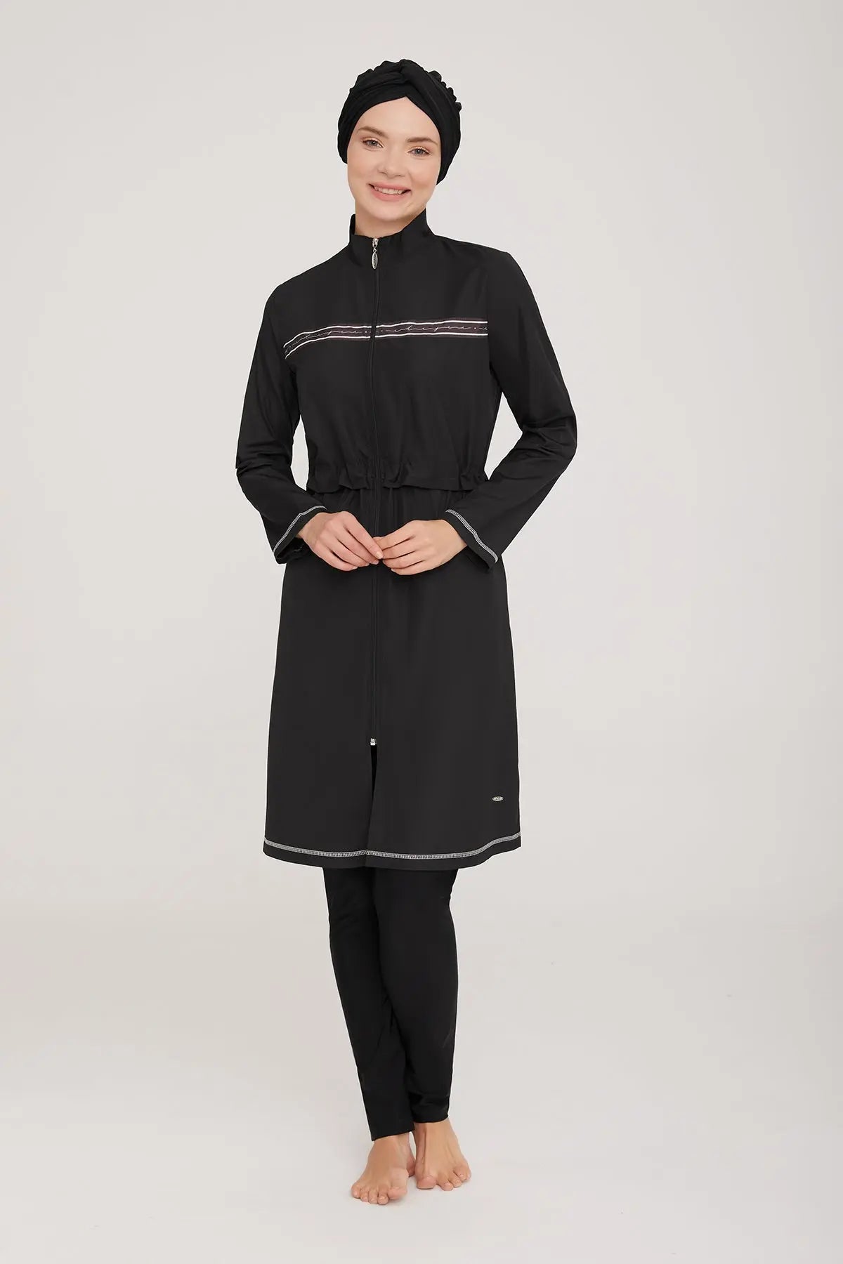 Adasea Burkini  Swimsuit-1329 Voile Fashion