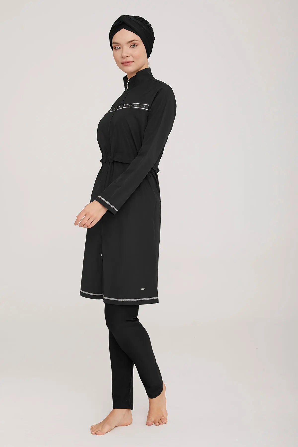 Adasea Burkini  Swimsuit-1329 Voile Fashion