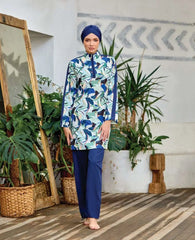 Adasea Burkini  Swimsuit-1335 Voile Fashion