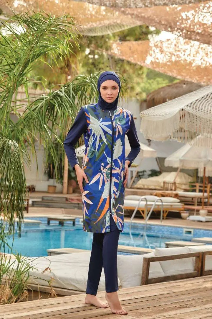 Adasea Burkini  Swimsuit-2231 Voile Fashion