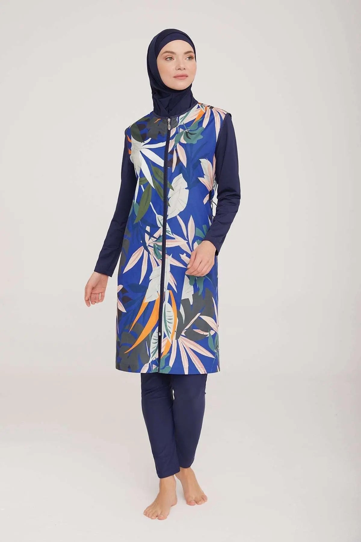 Adasea Burkini  Swimsuit-2231 Voile Fashion