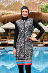 Adasea Burkini Swimsuit-2235 Voile Fashion