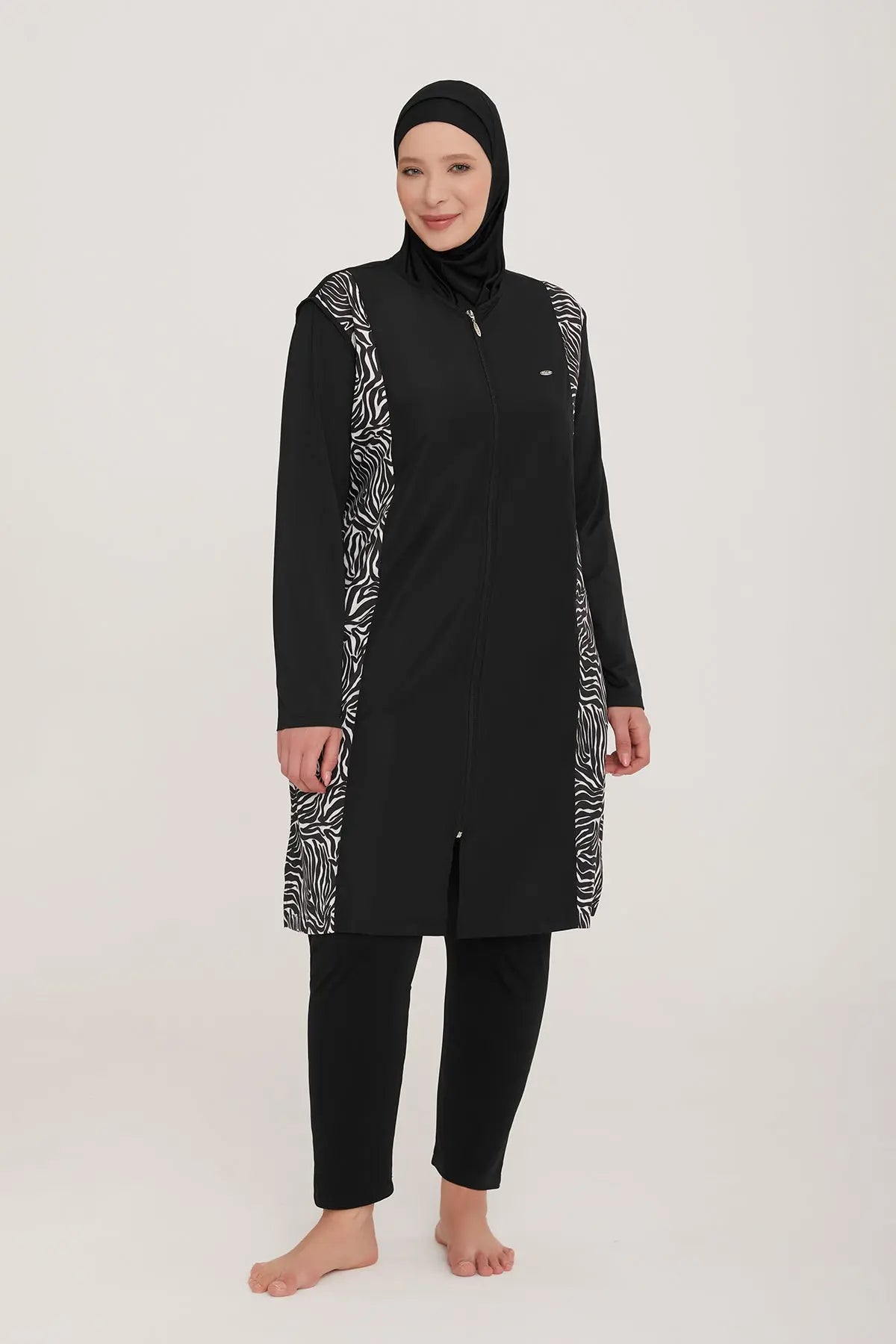 Adasea Burkini  Swimsuit-2239-B Voile Fashion