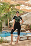 Adasea Burkini  Swimsuit-3913 Voile Fashion