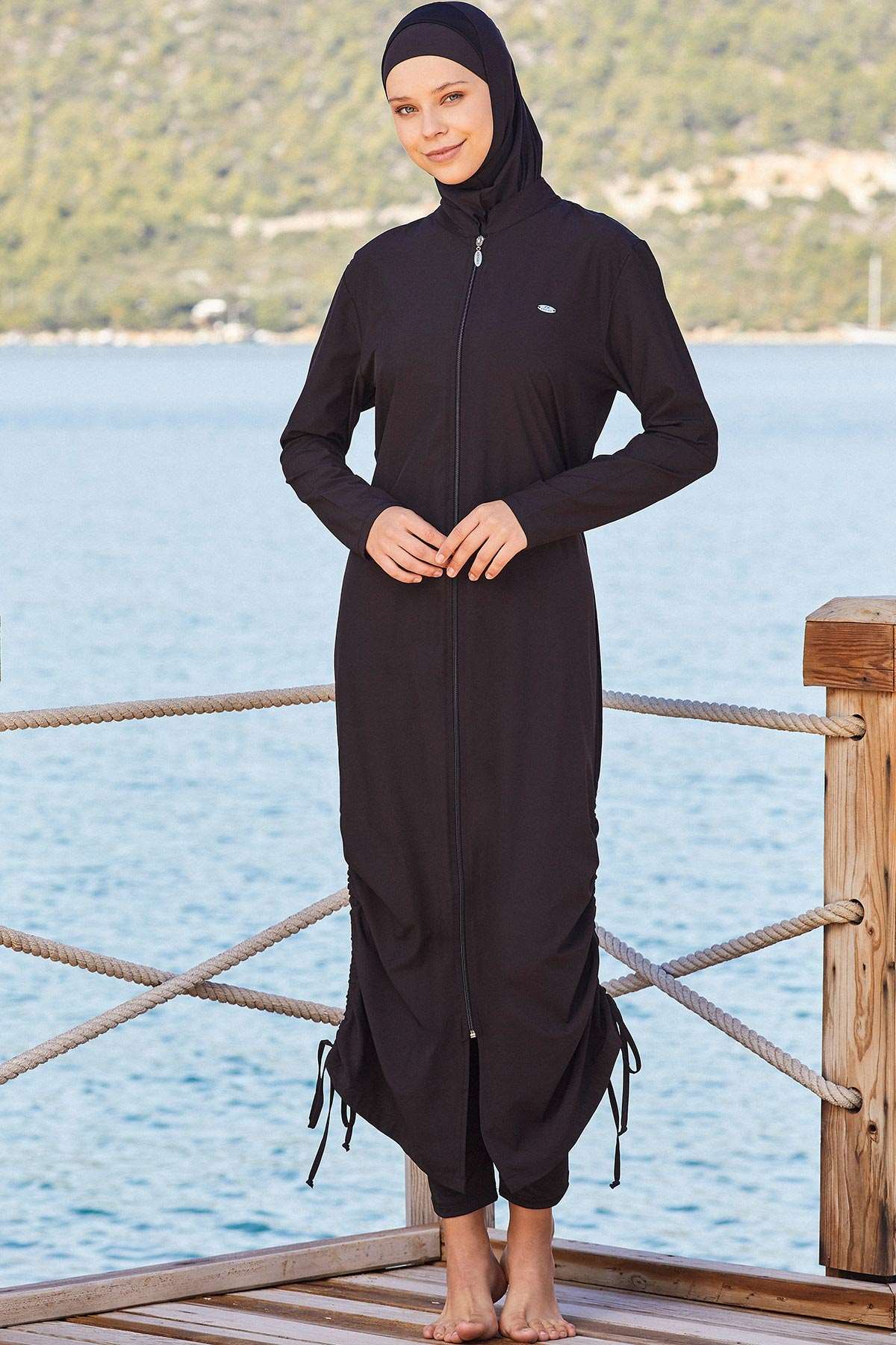 Adasea Burkini Swimsuit 4065-B Voile Fashion