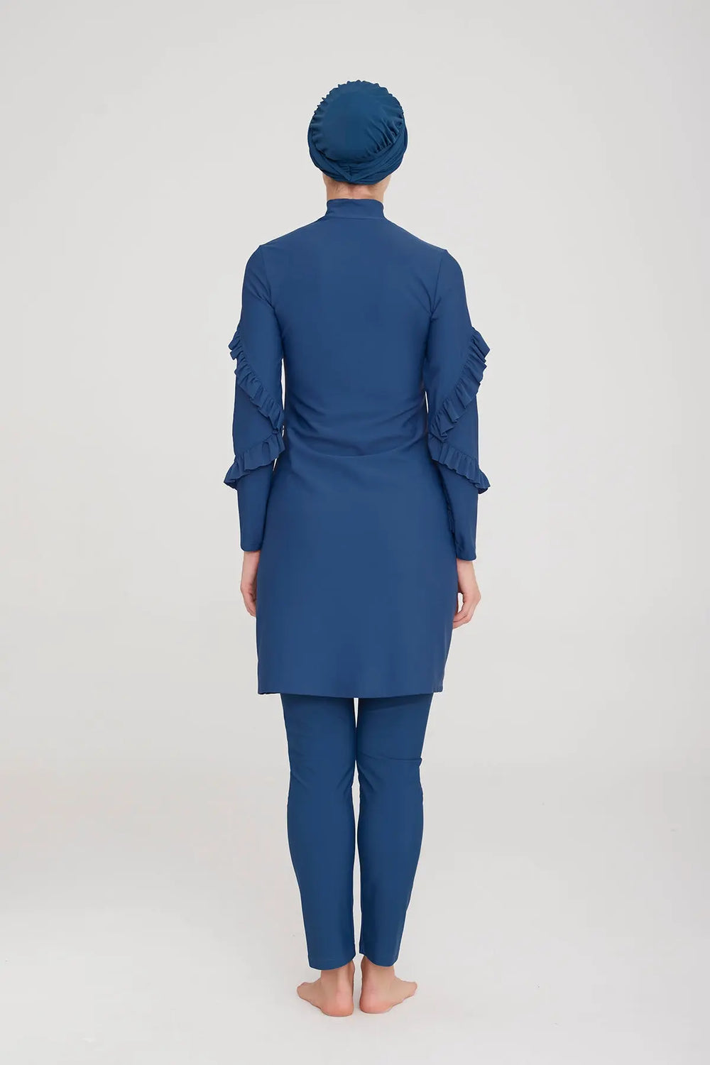 Adasea Burkini  Swimsuit-4104-B Voile Fashion