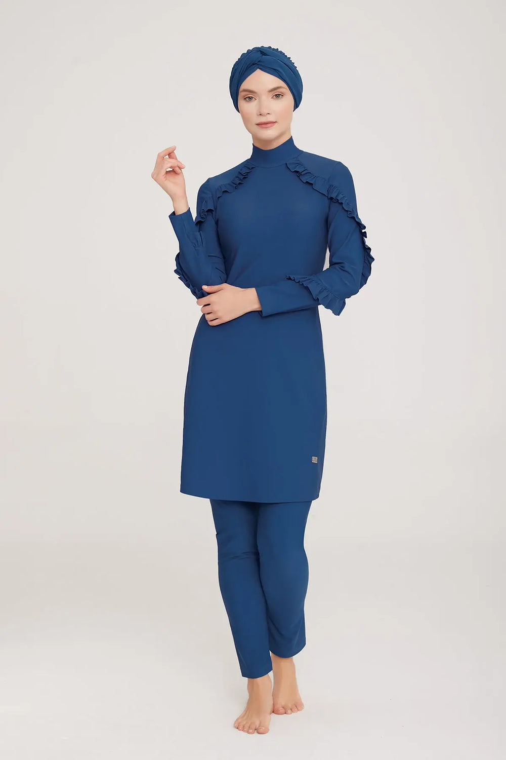 Adasea Burkini  Swimsuit-4104-B Voile Fashion