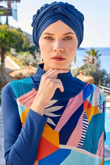 Adasea Burkini Swimsuit 4360 Voile Fashion