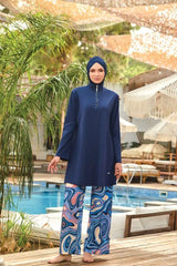 Adasea Burkini  Swimsuit-4417 Voile Fashion