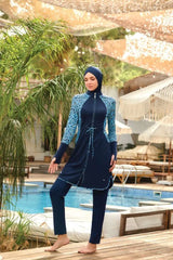 Adasea Burkini  Swimsuit-4431 Voile Fashion