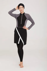 Adasea Burkini  Swimsuit-4457 Voile Fashion