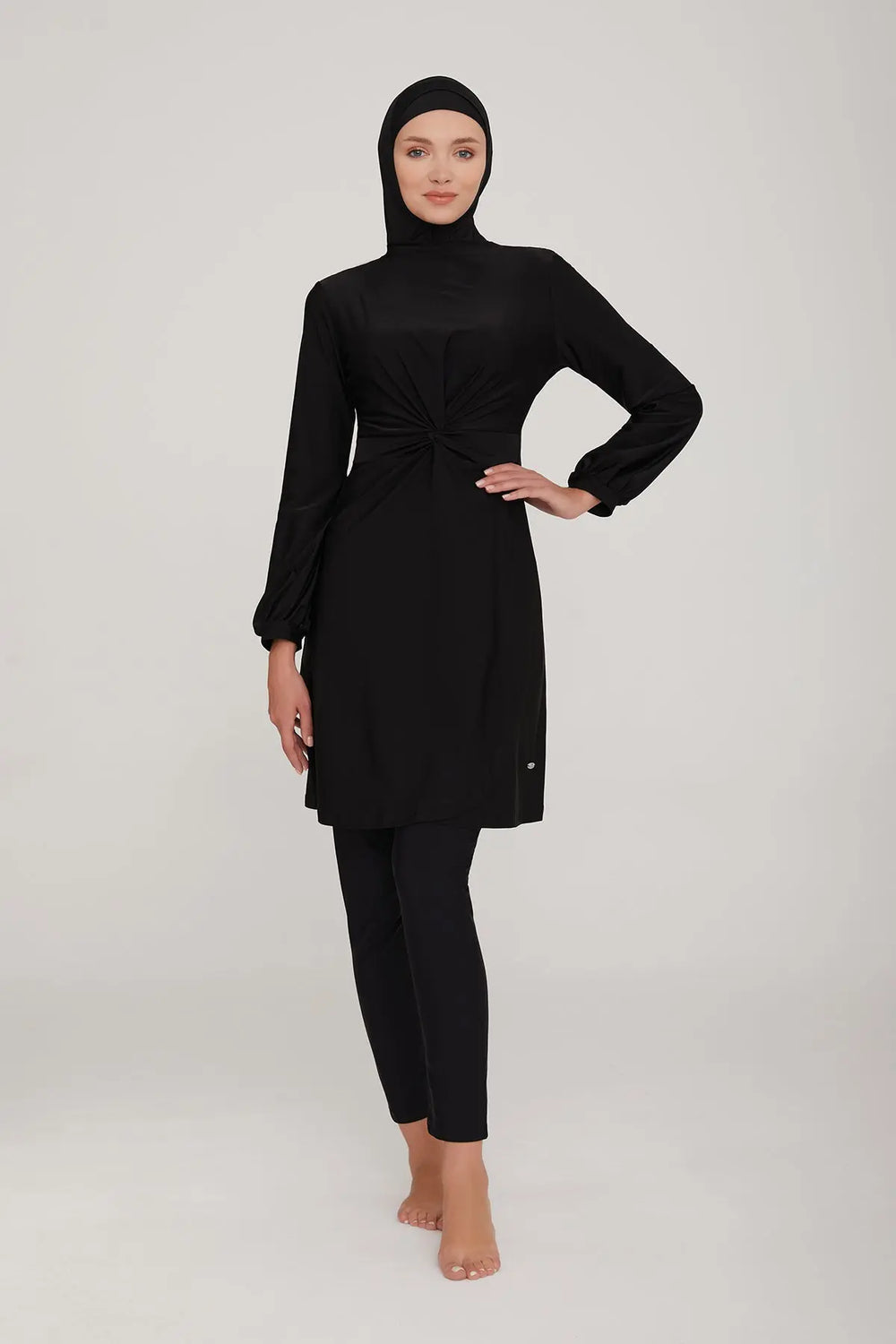Adasea Burkini  Swimsuit-4464-B Voile Fashion