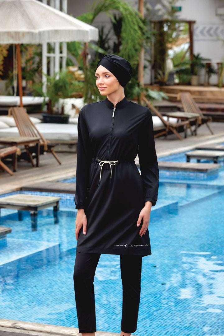 Adasea Burkini  Swimsuit-4478 Voile Fashion