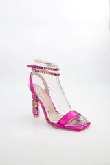 Ankle Strap Heel Voile Fashion