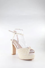 Ankle Strap Heel Voile Fashion