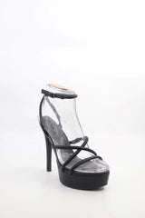 Ankle Strap Heel Voile Fashion