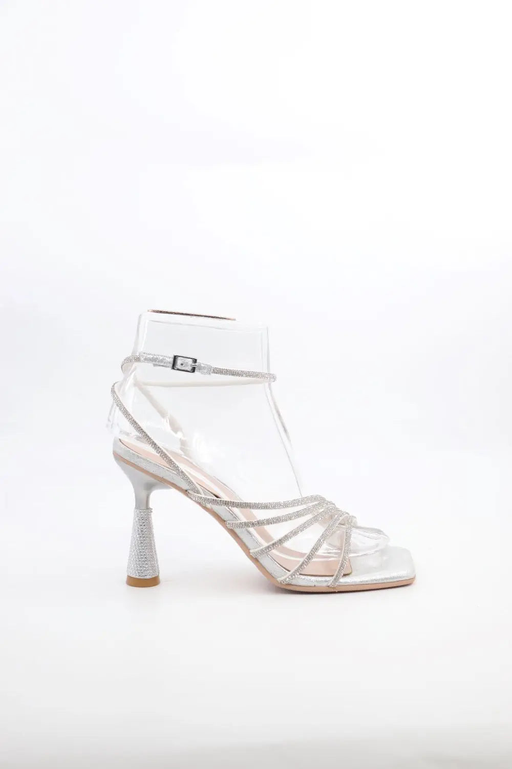 Ankle Strap Heel Voile Fashion