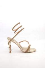 Ankle Strap Heel Voile Fashion