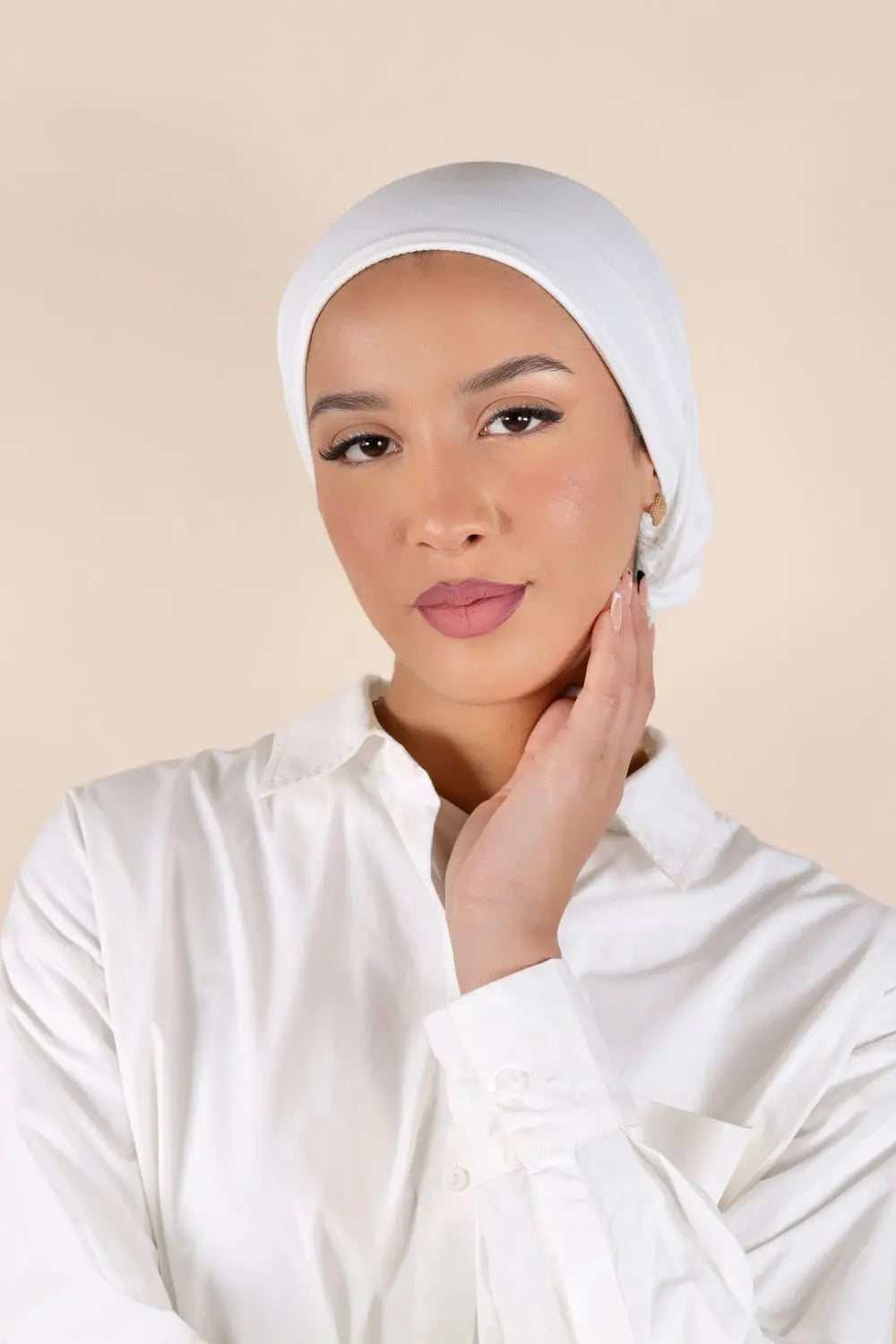 Basic Under Scarf Bonnet Voile Fashion