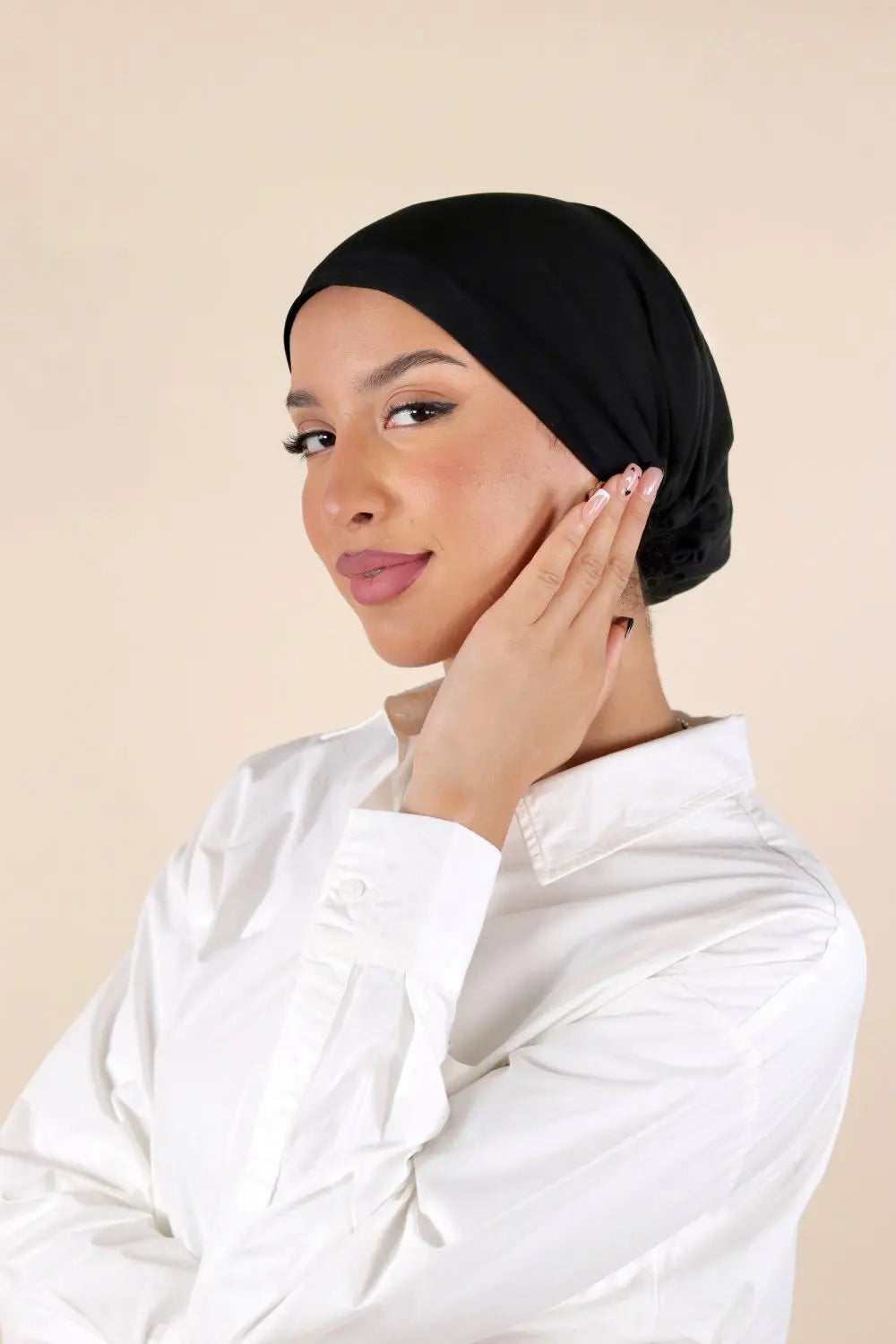 Basic Under Scarf Bonnet Voile Fashion