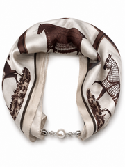 Printed Scarf 65*65  Voile