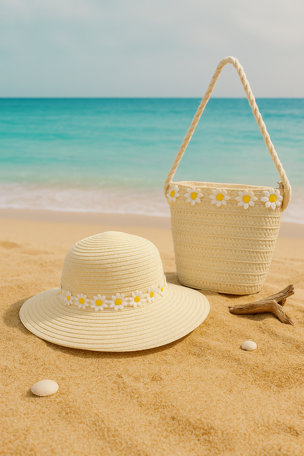 Beach kids Hat With Bag