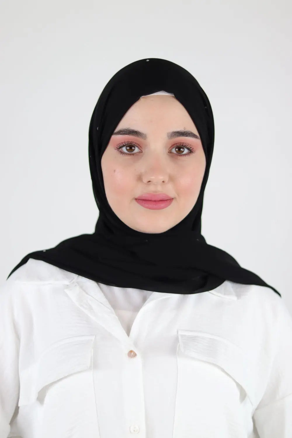 Chiffon Hijab With Crystal Voile Fashion