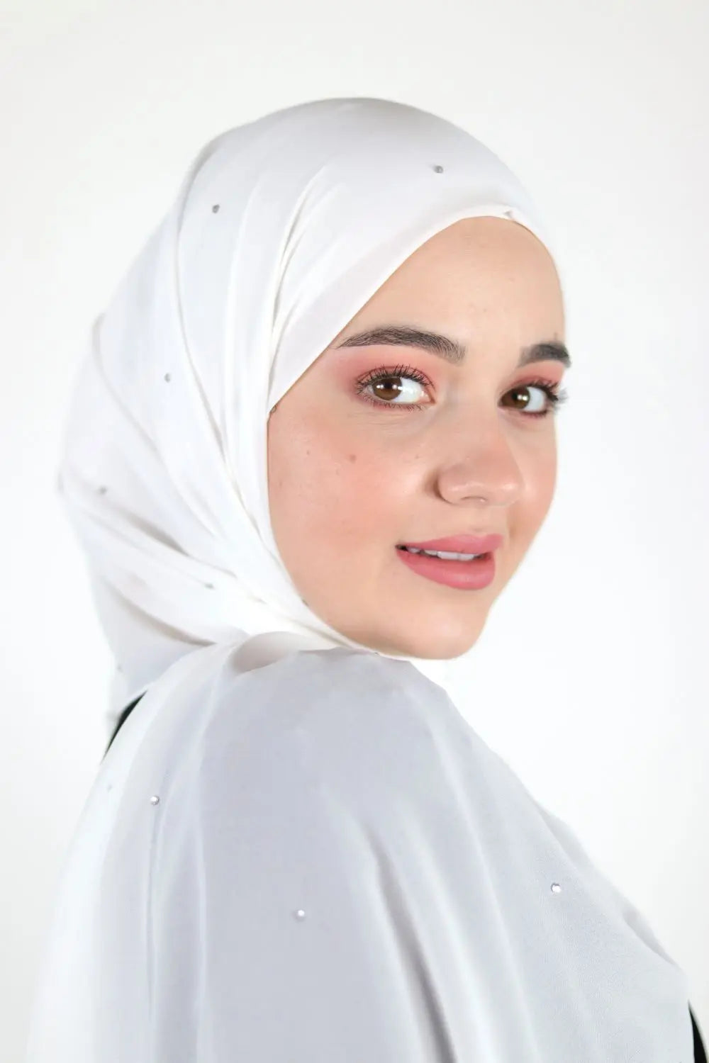 Chiffon Hijab With Crystal Voile Fashion