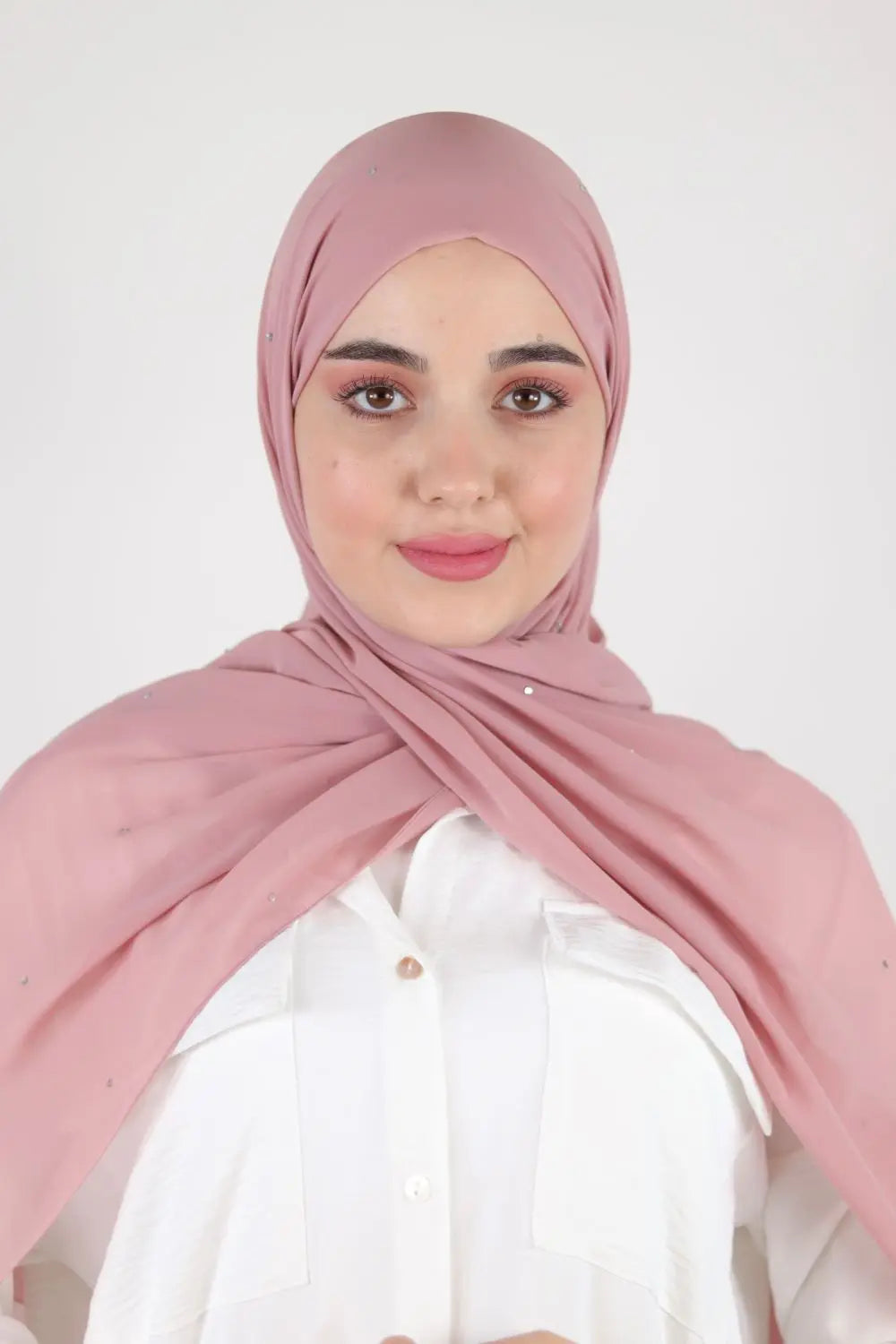 Chiffon Hijab With Crystal Voile Fashion