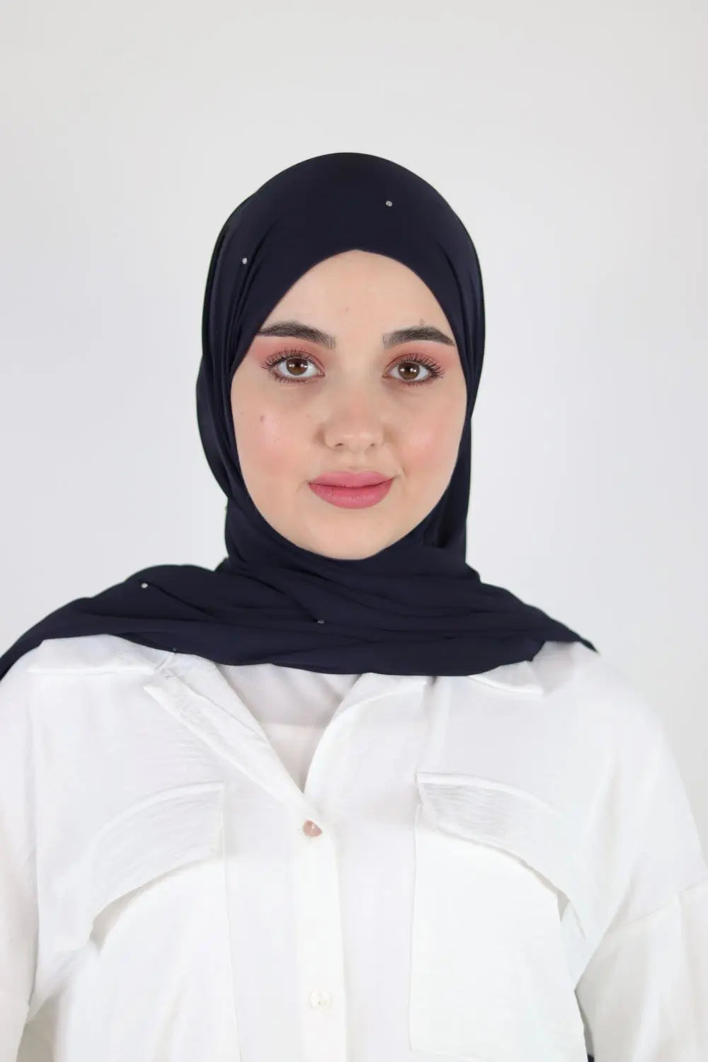 Chiffon Hijab With Crystal Voile Fashion